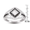 Guili Sterling Silver White and Black Cubic Zirconia Ring - 3 of 3