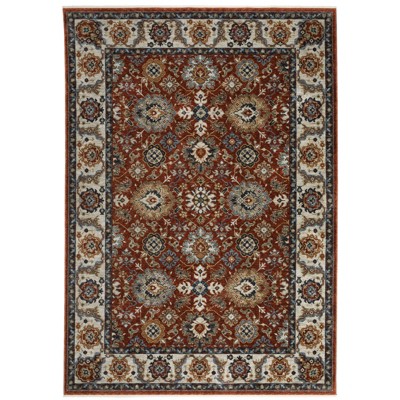 Oriental Weavers Aberdeen 562R1 Red/ Ivory Indoor Area Rug - 2' x 3'