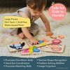 Infinite Curiosity Wooden Puzzles, Set of 4 Montessori Style Toys for 1 Year Old, Toys for Toddlers 1-3, Baby Puzzles, 6x6 inches - 4 of 4
