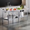 AMERLIFE Stainless Steel Table for Prep & Work Adjustable Under Shelf and Feet - 2 of 4