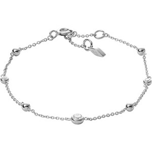 Women's Chain Bracelet in Sterling Silver or Silver-Tone Stainless Steel, Adjustable Link Jewelry - 1 of 4