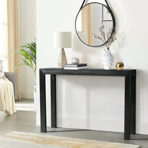 KTMBDW 46 inch Pinewood Entryway Table, Console Table Entrance Table, Narrow Sofa Table for Living Room, Entryway, Hallway - 1 of 4