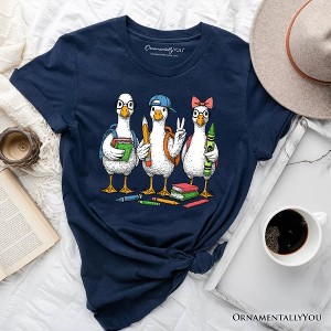 Goose Back to School T-Shirt, Cute Teacher Student Classroom Tee | OrnamentallyYou - 1 of 4