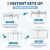 11x11 Pop Up Gazebo Outdoor Canopy Shelter, Instant Patio Gazebo Sun Shade Canopy Tent, 2 Tiers Roof & Mesh Netting for Lawn, Garden, Backyard & Deck - 4 of 4