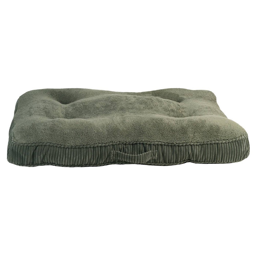Tufted Dog Mat Bed - Boots & Barkley™ XL: Recycled Poly-Fiber Fill, Indoor Use, Extra Large Breed