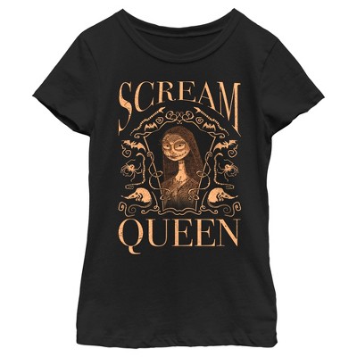 Girl's The Nightmare Before Christmas Sally The Scream Queen T-shirt 