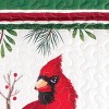 Collections Etc Holiday Cardinal Patchwork Matching Pillow Sham - 3 of 3