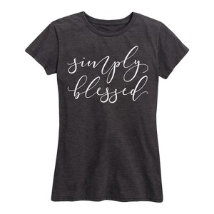 Women's - Instant Message - Simply Blessed Short Sleeve Graphic T-Shirt - 1 of 4