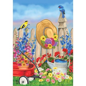 Green Thumb Spring House Flag Floral Gardening 28" x 40" Briarwood Lane - 1 of 4