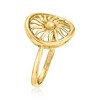 Pure Collection by Ross-Simons 14kt Yellow Gold Sun Circle Ring - 2 of 4