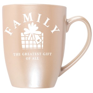 Elanze Designs Family The Greatest Gift of All Precious Pearl 10 ounce New Bone China Coffee Cup Mug - 1 of 4