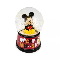 Silver Buffalo Disney Mickey Mouse Light-Up Collectible Snow Globe | 6 Inches Tall