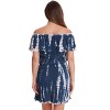 Riviera Sun Womens Tie Dye Off-Shoulder Rayon Crepe Printed Sundress for Women - 3 of 3