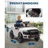 12V Ride on Truck Car, Licensed RAM Pickup Car w/Remote Control, Battery Powered Electric Car with Music, Spring Suspension, 3 Speeds, LED Lights - 3 of 4