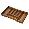 iDesign Expandable Acacia Wood Cutlery Drawer Organizer -Natural - 4 of 4