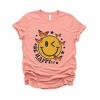 Simply Sage Market S.W.Smiley Be Happy Butterflies Short Sleeve Tee - S - Sunset - 2 of 4