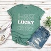 Simply Sage Market Women's Lucky Stacked Short Sleeve Garment Dyed Tee - 3 of 4