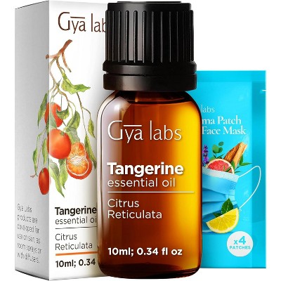 Gya Labs Tangerine Essential Oil 0.34 Fl Oz - Zesty Sweet Fresh Scent