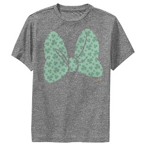 Boy's Mickey & Friends Bow Tie With Clovers Performance Tee - 1 of 4