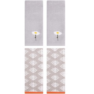 REGALWOVEN 4 Pcs Soft Absorbent Cotton Hand Towels - 1 of 4