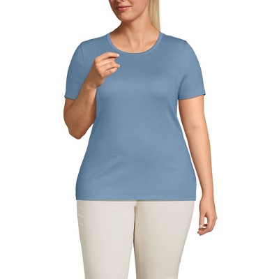 Lands' End Women's Cotton Rib T-shirt
