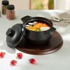 Kook Stoneware Dolsot Pot with Lid, 38 oz, Black - 3 of 4