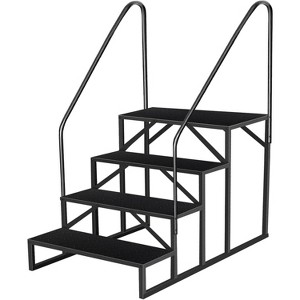 COZONY RV Steps with Handrail, 2/3/4/5 Step Portable Stairs, Anti-Slip, 660 lbs Capacity, Heavy Duty Ladder for Camper, Hot Tub, Trailer, Outdoor - 1 of 4