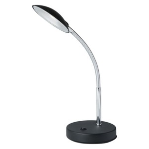 Gooseneck Saucer LED Table Lamp Black (Includes Energy Efficient Light Bulb) - Ore International