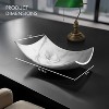 Creative Scents White Marble Look Fruit Decorative Bowl Dish - 3 of 4