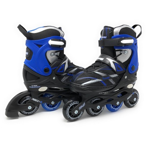  Roller Derby V-Tech 500 Inline Skates with Adjustable Sizing  for kids, teens, and adults, Large (6-9), Black : Sports & Outdoors