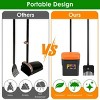 Pooper Scooper Kit Dog Poop Rake & Swiveling Bin Poop Heavy Duty Pick Up Tool with Extra Long Handle 35 Waste Bags Dispenser - 4 of 4