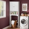 VANIRROR Over the Toilet Storage Cabinet,White Bathroom Cabinet Organizer with Adjustable Shelves,Freestanding Over Toilet Bathroom Storage Shelf - 2 of 2