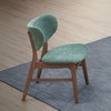 Simple Relax Set of 2 Upholstered Side Chairs with Curved Back - 2 of 4