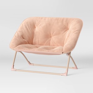 Folding Dish Kids' Loveseat - Pillowfort™ - 1 of 4