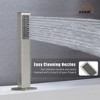 CASAINC 5 Hole Deck Mounted Roman Tub Faucet with Hand Shower and Waterfall Spout - 4 of 4