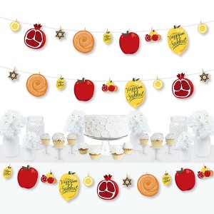 Big Dot of Happiness Sukkot - Sukkah DIY Decorations - Clothespin Garland Banner - 44 Pieces - 1 of 4