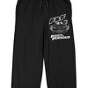 The Fast & The Furious Franchise Black Car and Logo Men's Black Sleep Pants - 2 of 4