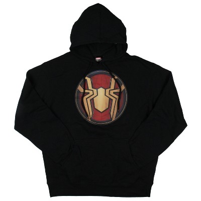 Marvel Comics Spider-Man Mens' No Way Home Gold Spider-Suit Logo Hoodie