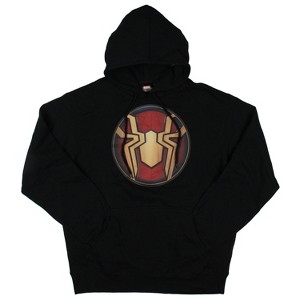 Marvel Comics Spider-Man Mens' No Way Home Gold Spider-Suit Logo Hoodie - 1 of 3