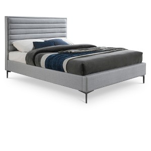 Meridian Furniture,Hunter Linen Textured Bed - 1 of 4