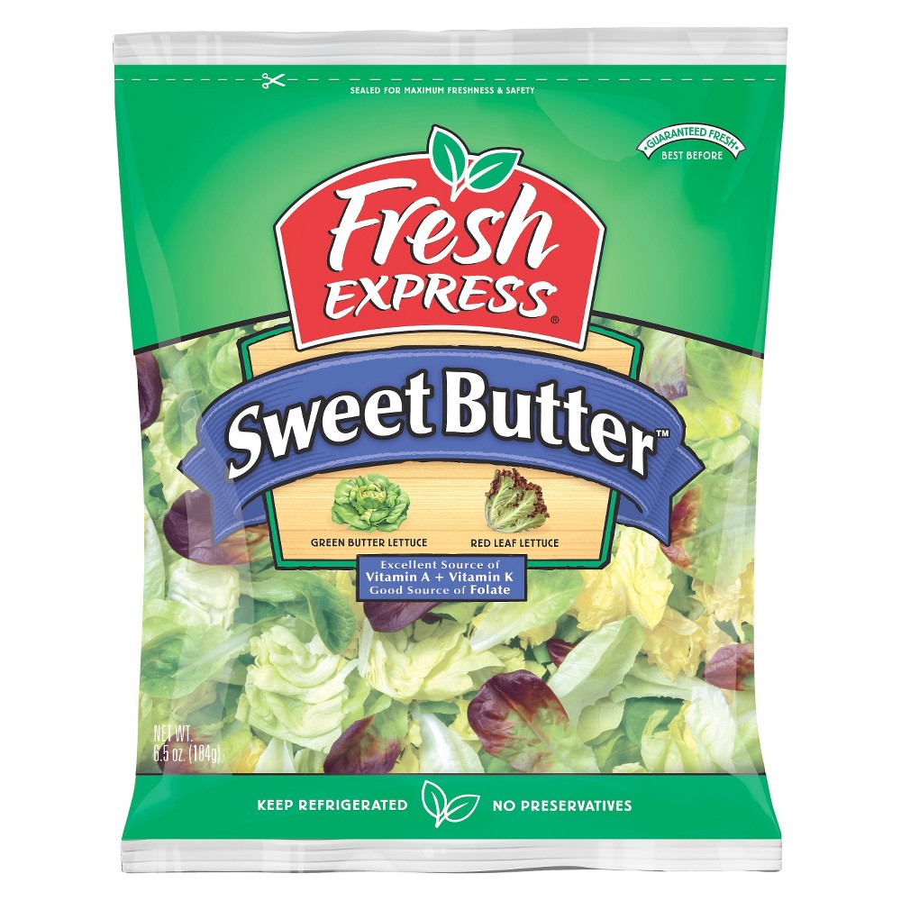 SWEET BUTTER, GREEN BUTTER LETTUCE & RED LEAF LETTUCE