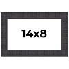 PosterPalooza | Photo Size Distressed Brown Picture Frame - UV Acrylic, Foam Board Backing, Hanging Hardware - 2 of 4