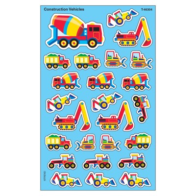Trend Construction Vehicles superShapes Stickers-Large, 200 ct (Pack of 6)