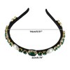 Unique Bargains Women's Bling Rhinestone Flannel Headband 5.51"x0.79" 1Pc - 4 of 4