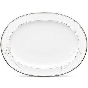 Noritake Platinum Wave Medium Oval Serving Platter - 1 of 2