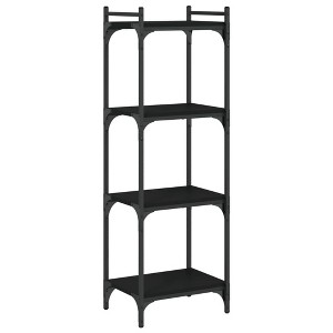vidaXL Bookcase Storage Bookshelf Display Book Cabinet Black Engineered Wood - Black 15.7" 47.2" - 1 of 4