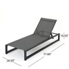 2-Piece Gray Adjustable Lounge Set-Ideal for Terrace, Beach & Courtyard - 3 of 3