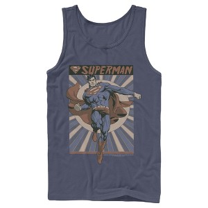Men's Superman Classic Hero Pose Tank Top - 1 of 3