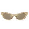 Dolce & Gabbana DX 4008 31035A Childrens Cat-Eye Sunglasses Glitter Gold 44mm - 2 of 3