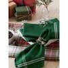 Design Imports  Border Stripe Napkin Set 6 Piece, Balsam Green, 20X20" - 4 of 4